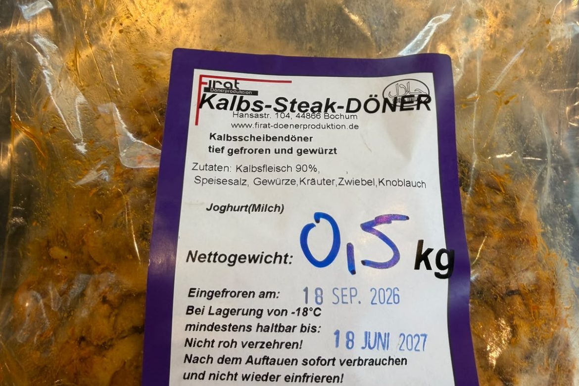 vorgegartes Kalbssteakdöner